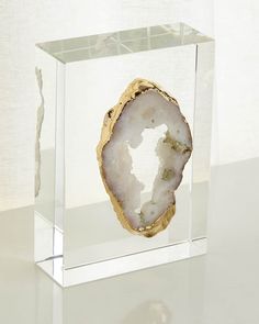 Get free shipping on John-Richard Collection White Geode on Crystal at Neiman Marcus. Shop the latest luxury fashions from top designers. Geode Decor, John Richard Collection, Geode Art, John Richard, Crystal Geode, Diy Resin Art, Necklace Display, Crystal Crafts, Crystals In The Home