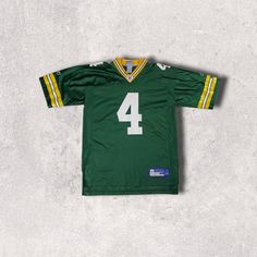 Vintage green bay packers brett favre jersey size large Green Collegiate Jersey For Game Day, Collegiate Green Jersey For Game Day, Green Football Season Jersey, Green Jersey With Team Name For Fans, Green Jersey For Game Day, Sports Season, Green Jersey For Game Day Sports Season, Green Game Day Sports Jersey, Green College Football Season Tops, Green Tops For Football Season Sports Events