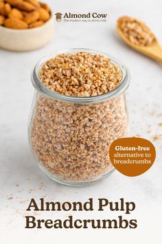 lemon rosemary breadcrumbs in a glass jar