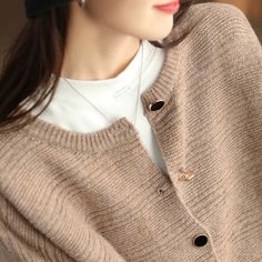 Details: Gender: Women Item Type: Cardigan Material: Cotton, Wool Pattern Type: Solid Season: Spring, Autumn, Winter Style: Leisure, Daily, Retro Occasion: Going Out, Daily Size: One Size Length: 58.00 cm/ 22.83 " Bust: 130.00 cm/ 51.18 " Shoulder: 67.00 cm/ 26.38 " Sleeve: 45.00 cm/ 17.72 " Woolen Cardigan, Crochet Clothing, Beige Cardigan, Cotton Wool, Engagement Anniversary, Winter Style, Shoe Box, Chinese Style, Season Spring