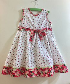 Girls Clothes Sewing, Birthday Costume, Toddler Bow, Dolly Dress, Cherry Pattern, Christmas Dresses, Toddler Bows, Baby Frocks Designs