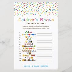 a children's book emojtionary is shown with sprinkles