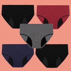 Top Rated Period Menstrual Pants Underwear Knickers Pack Leakproof Womens Cotton Briefs, Intimates & Sleep Top Rated, Body Shapes, Briefs, Women's Intimates, Period, Sleep, Clothes For Women, Pants, Fabric