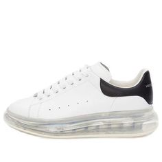 Alexander McQueen Oversized Sneaker 'Clear Sole' 604232WHX98-9061 (SNKR) Casual Clear Low-top Sneakers, Alexander Mcqueen Oversized Sneaker, Sole Sneakers, Fashion Performance, Stylish Sneakers, Sneakers White, Perfect Pair, Alexander Mcqueen, Your Perfect