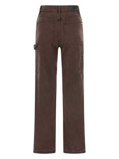 Find AMIRI Carpenter Straight-leg Jeans on Editorialist. chestnut brown cotton garment dyed panelled design logo tag logo patch to the rear silver-tone logo plaque belt loops straight leg concealed fly and button fastening classic five pockets Utility Brown Jeans For Fall, Brown Utility Jeans For Fall, Casual Brown Cargo Pants With Belt Loops, Brown Utility Cargo Pants With Belt Loops, Brown Jeans With Side Pockets For Streetwear, Brown Workwear Jeans With Belt Loops, Brown Jeans With Belt Loops For Work, Brown Fall Cargo Pants With Belt Loops, Brown Jeans With Belt Loops For Fall