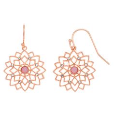 Add a colorful style to your wardrobe with these LC Lauren Conrad earrings! Add a colorful style to your wardrobe with these LC Lauren Conrad earrings! Earring length: 1.25 inches Fishhook backings Rose gold tone Metal: brass Crystal stone Nickel free Size: One Size. Color: Pink. Gender: female. Age Group: adult. Crazy Faith, Peonies And Hydrangeas, Cat Earrings Studs, Flower Drop Earrings, Heart Dangle Earrings, Birthstone Pendant, Rhinestone Studs, Crystal Stud Earrings, Silver Rhinestone