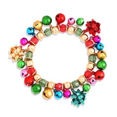 PRICES MAY VARY. ❤CHRISTMAS DESIGN❤—X-Mas bracelets consist of gold-tone beads and assorted jingle bells,gift bow, elegantly charming .the appearance design of these holiday Bracelets totally echo the Christmas theme. ❤SIZE & MATERIAL❤—Christmas bangle bracelets diameter: 2.5inch, stretch adjustable size make it suitable for different wrists. Weight: 0.7oz, easy and comfortable for children and adults ,Made of Eco-friend Alloy,100% Handmade,Lead Free,Nickel Free,It will never fade and is not all Jingle Bell Bracelet For Kids, Holiday Gold Beaded Jewelry, Beaded Jewelry For Christmas Celebrations, Festive Beaded Holiday Jewelry, Festive Christmas Bracelets With Round Beads, Christmas Beaded Stretch Bracelet Gift, Christmas Holiday Bracelet Jewelry, Christmas Party Adjustable Charm Bracelet, Gold Adjustable Charm Bracelet For Christmas