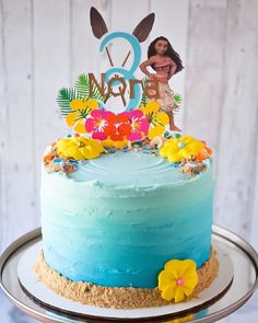 15 Beautiful Moana Birthday Cake Ideas (This is a Must for the Party) Mohana Cake, Moana Cake Design, Moana Birthday Party Cake, Moana Birthday Cake, Moana Birthday Party Theme, Moana Theme Birthday, Wave Cake, Moana Cake, Moana Themed Party