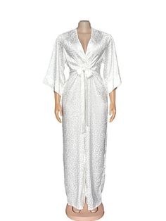 Product DetailsMaterial: 70%-80%DacronPattern Type:PrintNeckline: V-neckSleeves Type: Long SleeveDetails: PrintedStyle: CasualSlim Type: Regular FitBelt: NoWaist Line: High WaistSheer: NoBottom Type: Wide Leg Stretch V-neck Sleepwear, Fitted White V-neck Robe, White V-neck Robe For Sleep, Fitted V-neck Robe For Sleep, Fitted V-neck Sleep Robe, Fitted V-neck Sleepwear For Parties, Elegant V-neck Jumpsuits And Rompers For Daywear, White Long Sleeve Jumpsuits And Rompers For Sleep, Elegant Long Sleeve Printed Jumpsuits And Rompers