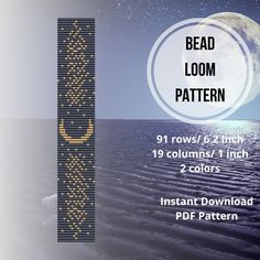 the bead loom pattern is shown with instructions to make it look like an arrow