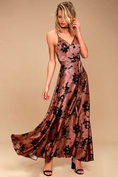 Shop Dresses for Weddings | Wedding Guest Dresses - Lulus Tea Gardens, Formal Wedding Guest Dress, Rusty Rose, Black Tie Wedding Guests, Rose Maxi Dress, Spring Maxi Dress, Fall Wedding Guest Dress, Guest Attire, Wedding Attire Guest