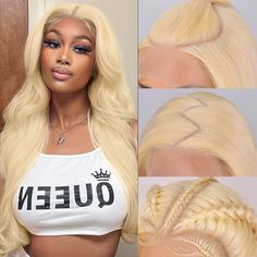 PRICES MAY VARY. ❤️【613 Blonde Lace Front Wig Human Hair Material】:100% Unprocessed Human Hair Body Wave Lace Front Wigs, High Quality 9A+ Brazilian Virgin Human Hair, The Hair Cut From Young Donor, Healthy and Vibrant, Comfortable Against Skin 🌺【BLONDE LACE WIGS QUALITY】: 13"x 6" Body Wave Human Hair Lace Frontal Wig, Great Quality Human Hair Lace Frontal Wigs Blonde, Shedding and Tangle Free. Soft&Silky Hair True to Length. Can be Dyed, Bleached, Waved and Restyled As You Like 🎀【High-Quality 613 Frontal Wig, 613 Wig, Soft Silky Hair, Wigs Blonde, Burnt Hair, Human Hair Wigs Blonde, Hair Knot, Blonde Lace Front Wigs, 613 Blonde