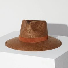 Sold Out On The Website And No Longer Available Online!!! Brand New With Tags! Unfortunately This Hat Is Just A Little To Small For Me. I Never Wore It, Sadly. A Classic Style Fedora Made With Packable Straw And A Structured Modern Shape. Rich Brown Or Sand Straw With A Tonal Suede Band Creates A Minimal And Timeless Look. This Hat Was Made To Accompany You To The Beach, Under The Sun, To Dinner, And Anywhere You Travel In Between. We Created This Straw With An Incredibly Durable Fiber At Its Co Brown Straw Fedora Hat, Chic Brown Toquilla Straw Hat, Janessa Leone Hat, Black Wool Hat, Janessa Leone, Straw Fedora, Felt Hat, Wool Hat, Black Wool