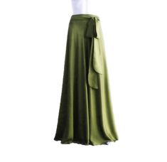 "It is made from soft and good quality Silk fabric. It's lined. This is made to order in your measurements. Skirt length: 38\" .It can be made longer or shorter. It is made with a zipper. You can choose other colors from the color chart. When you order please give me your measurements: 1: The length of the skirt from the top of the waistline to the bottom hem. 2: Waist ( where you want the waistline to be). 3: Hips ( around the fullest part) 4: And your color choice. *Note: The colors may show a Olive Green Maxi Skirt, Olive Green Bridesmaid, Bridesmaid Skirt, Olive Green Skirt, Green Maxi Skirt, Bridesmaid Skirts, Pink Maxi Skirt, Stretch Lace Fabric, Blue Maxi Skirt