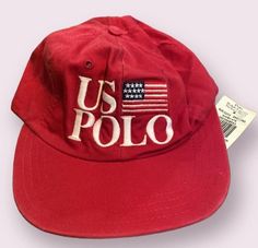 Up for Grab A Vintage Polo Ralph Lauren U.S Polo Hat Brand New With Tag Strap Back. Any questions feel free to contact me Casual Flat Brim Baseball Cap For Golf, Summer Sports Baseball Cap With Flat Brim, Summer Sports Events Baseball Cap With Flat Brim, Summer Sports Flat Brim Baseball Cap, Sporty Summer Hat With Embroidered Logo, Polo Hat, Vintage Polo Ralph Lauren, Vintage Polo, Polo Ralph