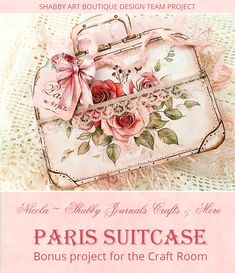 the paris suitcase project for the craft room