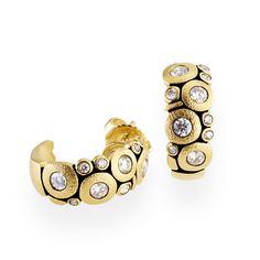 Alex Sepkus Jewelry - E-122D | Manfredi Jewels Alex Sepkus, Candy Earrings, Yellow Gold Diamond Earrings, Hoops Earrings, Gold Diamond Earrings, Gold Necklace Designs, Jewelry Creation, Watches Jewelry, Copper Jewelry