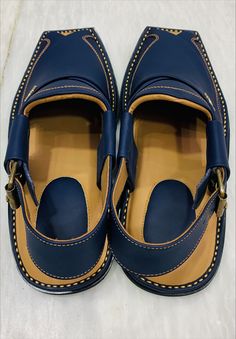 Traditional Blue Closed Toe Sandals, Traditional Blue Leather Sandals, Leather Sandals With Dabka And Round Toe, Traditional Sandals, Formal Sandals, Sandals For Men, Mens Leather Sandals, Mens Sandals, Handmade Leather