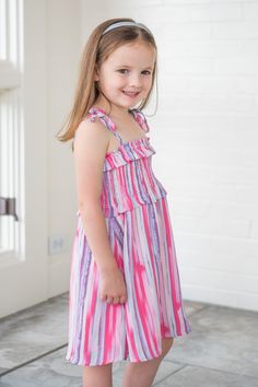 Hello cute and fun, your little one is going to LOVE this dress! Our Vivienne Dress features a smocked top with stretch and adjustable tie spaghetti straps! How it fits Size up True to size Oversized ✓ Product Details: 100% Polyester Karsyn is 4 years old wearing a 4T. Colors may vary with different viewing devices. Hello Cute, Smocked Top, Size 4t, Little One, Final Sale, Spaghetti Strap, Girls Dresses, Spaghetti, Summer Dresses