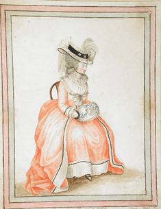 1700 Fashion, Watercolour Drawings, Christian Marclay, American Duchess, Rococo Fashion, 18th Century Costume, 18th Century Fashion