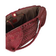 Woven wine leather tote. Lined with inside zipper pocket and magnetic snap closure. Wine Images, Wine Sale, Leather Industry, Leather Dye, Wine Color, Wine Colored, Leather Working, Snap Closure, Leather Tote