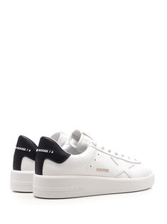 Upper: 100% Cow Leather; Sole: 100% Rubber | Golden Goose Men's Purestar Sneakers in White/Black | SS24 Burberry Shop, Versace Sweatshirt, Expensive Handbags, Shoes Stand, Stella Mccartney Bag, Versace Shop, Golden Goose Shoes, Star Sneakers, Valentino Bags