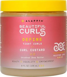 Define Tight CurlsCurl Custer With Unrefined Shea Butter. Moisture Level 3. Beauty  Equality  Empowerment. Made with Love & Respect. Made with fair trade and unrefined shea butter from our cooperatives in West Africa, and botanical extracts of comfrey and arnica, our Curl Control Custard is a styling cream that protects and hydrates the hair shaft, improves hair strength and promotes shiny, lustrous long-lasting, defining curls while controlling frizz. This residue-free formula provides a so Unrefined Shea Butter, Long Lasting Curls, Tight Curls, Twist Outs, Hydrate Hair, Beautiful Curls, Natural Styles, Defined Curls, Styling Cream