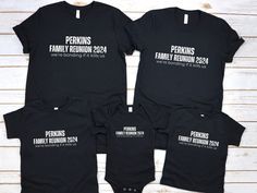 This sarcastic family reunion shirt is a perfect fit for your funny family! Even the teenagers will get a laugh out of this custom family shirt. We'll see you at the reunion! *Shirt Options: Bella Canvas 3001 Unisex Adult, Bella Canvas 3001Y Unisex Youth, Bella Canvas 3001T Unisex Toddler, Rabbit Skins 4424 Baby Bodysuit *Soft Material *Personalization: please make sure you double check your spelling before you submit your order! *No return or cancellation policy. If there's any issue with your order, please contact me. Pre-shrunk Relaxed Fit Top For Family Reunion, Funny T-shirt With Text For Family Reunion, Funny Text T-shirt For Family Reunion, Custom Print Black Top For Family Gatherings, Relaxed Fit Top, Black Custom Print Top For Family Gatherings, Black Tops With Custom Print For Family Gatherings, Funny Tops With Text For Family Reunion, Black Relaxed Fit Top For Family Reunion