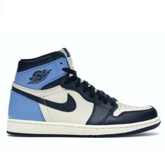 2019 Nike Air Jordan 1 Retro High OG Obsidian UNC 555088 140 Men's Size 15. 1 Jordans, Unc Shoes, Jordan 1 Retro High Obsidian, Jordan 1 Obsidian, Expensive Outfits, Zapatillas Jordan Retro, Retro Jordans, Nike Noir, Tenis Nike Air