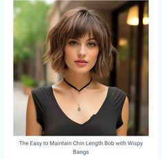 Cute trendy bob hairstyle ideas | Hairstyle tutorial ideas Bob Hairstyle Ideas, Trendy Bob, Chin Length Haircuts, Chin Length, Tutorial Ideas, Bangs With Medium Hair, Bob Haircut With Bangs