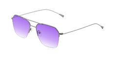 Unisex silver geometric thin semi-rimless sunglasses frames with adjustable nose pads are available in variety of colors to match any outfit. These affordable qualified grandpa oversized double bridge gradient sunglasses include free single-vision prescription purple gradient lenses with AR and 100% UV protection, a case and a cleaning cloth. Double bridges are their characteristics. They are lightweight and low bridge fit with bifocal and progressive supported. Enjoy grandpa styling in today’s Grandpa Style, Fancy Boxes, Purple Gradient, Bridge Design, Rimless Sunglasses, Gradient Sunglasses, Gold Light, Retro Vintage Style, Prescription Lenses