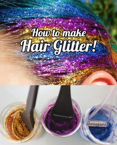 https://www.rainbowhaircolour.com/how-to-make-your-own-hair-glitter/ Diy Hair Glitter, Hair Glitter, Rainbow Hair Color, Wacky Hair Days, Wacky Hair, Make Hair, Hair Shine, Festival Hair, Crazy Hair Days