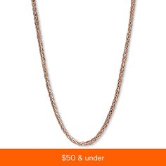 in stock Rose Gold Cable Chain Necklace For Everyday Luxury, Luxury Rose Gold Chain Necklace For Formal, Fine Jewelry Rose Gold Cable Chain Necklace, Classic Rose Gold Jewelry From Macy's, Macy's Classic Rose Gold Jewelry, Rose Gold Jewelry With Cable Chain For Formal Occasions, Formal Rose Gold Jewelry With Cable Chain, Formal Rose Gold Cable Chain Jewelry, Elegant Rose Gold Chain Necklace With Lobster Clasp