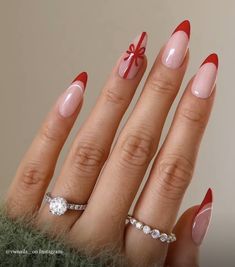 Red Christmas Nails, Pretty Acrylic Nails, Chic Nails, Best Acrylic Nails, Cute Acrylic Nails, Holiday Nails