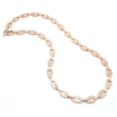 This is part of Chairish’s Fine Jewelry assortment.  Hermes Chaine d'ancre Enchaine Diamond 18k Rose Gold Link Necklace. With 1648 Round Brilliant Cut Diamonds. VS1 clarity, G color. Total Diamond Weight: 4.03ct. This necklace comes with a Hermes box. Retail Price: $67,000 plus tax.  Details: Length: 16.5" Width: 8mm Weight: 59.2 grams Stamped Hallmarks: HERMES ST 750 Made in France 22AE45XXXX(serial number has been omitted) French Hallmarks Fine Jewelry Rose Gold Cable Chain Necklace, Formal Rose Gold Cable Chain Necklace, Elegant Rose Gold Oval Link Chain Necklace, Formal Rose Gold Diamond Chain Necklace, Formal Rose Gold Link Necklace, Rose Gold Diamond Chain Necklace For Formal Occasions, Luxury Jewelry With Rope Chain Link, Luxury Rose Gold Necklace With Rectangular Links, Luxury Oval Chain Necklace With Adjustable Chain