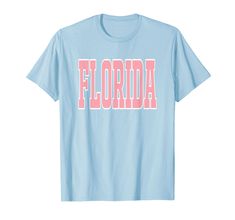 PRICES MAY VARY. Preppy aesthetic Florida beach style design Florida vacation souvenirs clothing and apparel Lightweight, Classic fit, Double-needle sleeve and bottom hem Preppy Pink Short Sleeve Shirt, Cute Pink T-shirt For The Beach, Trendy Pink T-shirt For The Beach, Pink Preppy Summer Shirt, Florida Fits, Preppy Shirts, Pink Cotton Beachy T-shirt, Preppy Tops, Preppy Shirt