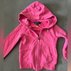 Never Worn Pink Polo Ralph Lauren Hoodie. . Pink Polo Jacket, Polo Hoodie Outfit, Hot Pink Hoodie, Ralph Lauren Zip Up Hoodie, Polo Jacket, Ralph Lauren Zip, Chanel Heels, Polo Ralph Lauren Hoodie, Ralph Lauren Hoodie