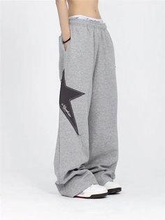 Y2k Star Sweatpants – DAXUEN Baggy Gray Y2k Bottoms, Baggy Y2k Gray Bottoms, Gray Baggy Y2k Bottoms, Baggy Y2k Style Gray Bottoms, Y2k Style Baggy Gray Bottoms, Streetwear Wide Leg Bottoms With Star Print, Star Print Wide Leg Bottoms For Streetwear, Wide Leg Bottoms With Star Print For Streetwear, Wide Leg Star Print Bottoms For Streetwear