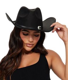 PRICES MAY VARY. Material - Made of 65% cotton, 35% polyester, breathable and comfortable lining ,classic retro western cowboy/cowgirl hat style, stylish and good looking. Adjustable Strap Inside Of Fedora Hats for Women - Hat Circumference: 56-58cm/22-22.8"; Brim Width: 7cm/2.75"; Hat Height: 16cm/6.28"; there is a adjustable strip inside,you can adjust hat size when you feel large. Style - Breathable, lightweight and comfortable for all-day wear, great as DIY hat to style up with feather, fur, Cowgirl Costume For Women, Western Hats For Women, Cowboy Hat Styles, Black Cowboy Hat, Black Cowgirl, Cowboy Costume, Felt Cowboy Hats, Cowgirl Costume, Chapeau Cowboy