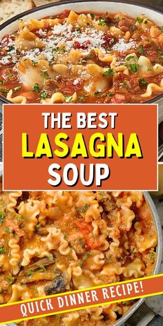 Enjoy all the flavors of lasagna without the hassle with this easy, frugal lasagna soup recipe! Made in one pot, it's saucy, cozy, and perfect for weeknight dinners or quick office lunches. Instant Pot and Crock Pot options included! Lazy Lasagna Soup, Healthy Lasagna Soup, Crockpot Lasagne, Ground Turkey Healthy, Lasagna Soup Crockpot, Office Lunches, The Best Lasagna