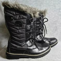 Check out Sorel Womens Tofino II Black Waterproof Faux Fur Snow Rain Winter Boots Size 8.5, the latest item I added on eBay! #eBay #eBaySeller Winter Weatherproof Walking Boots, Weatherproof Winter Walking Boots, Weatherproof Round Toe Boots For Cold Weather, Winter Waterproof Insulated Hiking Boots, Weatherproof Waterproof Boots For Cold Weather In Fall, Fall Weatherproof Waterproof Boots, Waterproof Winter Boots For Outdoor, Waterproof Boots For Winter Outdoor Activities, Weatherproof Winter Boots For Outdoor Activities