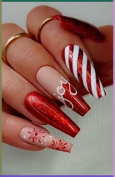 If you are doing something special for Valentine’s Day, why not decorate your nails with Valentine’s day nail art? Nail designs for Valentine’s Day usually include hearts or roses, and traditional Valentine’s Day colors, like pink, red and white. This post lists 30 ideas for Valentine’s Day Nails. Trendy, short designs, simple, gel, acrylic, pink, square, french tip, black, acrylic coffin, pink and red, short almond, simple Christmas Nails 2022, Ongles Beiges, Festive Holiday Nails, Red Christmas Nails, Festive Nail Art, Holiday Nail Designs, Christmas Gel Nails, Cute Nail Art Designs, Beige Nails