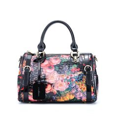 PRICES MAY VARY. 【Premium Quality Leather Purse】-- Genuine leather purses for women Made of high quality leather with embossed crocodile leather material without odor and ripping, feel comfortable, strong firmness and wear-resistant. 【Large Capacity】-- The flower purses for women is 11.8"(L)*13.7"(H)*6.3(W), The internal storage structure including two side pockets, two slot pockets, two zipper pockets, anti-thief pocket. with huge capacity to store personal cosmetics, iPad, mobile phones, keys, Leopard Handbag, Flower Purses, Floral Handbags, Printed Purse, Purses For Women, Genuine Leather Purse, Crocodile Leather, Shoulder Purse, Bag For Women