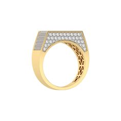 Shop 2.27 CT Lab Diamond Mens Multi Row Ring | Diagaa Gents Ring, Halo Earrings, Halo Earrings Studs, Vs Diamond, Diamond Charm, Diamonds And Gold, Diamond Shop, Fancy Color Diamonds, Rose Gold Jewelry