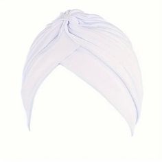 Turban Is One Size Fits All And Comes In White And Burgundy Casual Adjustable Solid Color Turban, Casual Summer Turban, Casual Headwrap One Size Fits Most, White Headwrap For Beach In Spring, White Cotton Headscarf, One Size Fits Most, White Cotton Headscarf One Size, White Cotton Headscarf, White One Size Headwrap For Spring, White One-size Headwrap For Spring