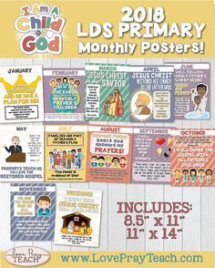 a poster with the words and pictures for kids's church posters