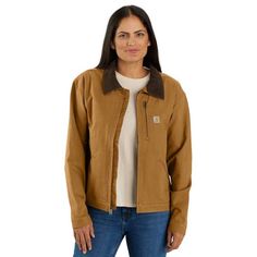 Affordable Button-up Utility Jacket For Work, Cheap Fall Button-up Utility Jacket, Cheap Button-up Utility Jacket, Cheap Everyday Utility Jacket With Button Closure, Women’s Carhartt Jacket, Cropped Carhartt Jacket, Brown Carhartt Jacket Outfit Women, Carhartt Jacket Women Outfits, Carhartt Jacket Women's Outfit