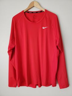 Nike PRO Fitted Size 2XL Training Shirt Top Men’s Red L/Sleeve CJ0963-657 NWT. University Red Long Sleeve Casual T-shirt, Casual University Red Long Sleeve T-shirt, Casual Long Sleeve University Red T-shirt, Red Long Sleeve Sports T-shirt, University Red Long Sleeve Sporty Tops, University Red Long Sleeve Top, Red Long Sleeve Sports Top, Nike University Red Long Sleeve Tops, Nike Long Sleeve Cotton Shirt