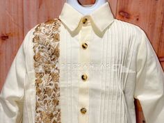 Embroidered Fitted Shirt For Formal Occasions, Formal Fitted Embroidered Shirt, Formal Festive Embroidered Shirt, Festive Formal Embroidered Shirt, Traditional Embroidered Shirt For Formal Occasions, Traditional Fitted Shirt With Buttons, Formal Shirt Dress, Handmade Gold, Tropical Paradise