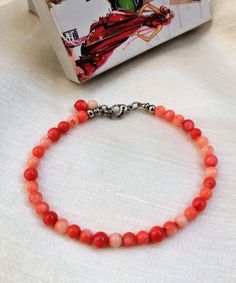 Coral bracelet Pink coral bracelet Natural stone bracelet | Etsy Elegant Red Coral Beaded Bracelets For Gift, Elegant Red Coral Beaded Bracelet Gift, Elegant Red Coral Beaded Bracelets With Adjustable Fit, Pink Single Strand Beaded Bracelet For Gift, Gift Red Coral Bracelet With Gemstone Beads, Pink Single Strand Beaded Bracelet Gift, Pink Single Strand Beaded Bracelet As Gift, Elegant Coral Bracelet For Gift, Hand-strung Coral Bracelets With Round Beads